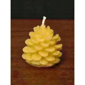 Handmade Small Pinecone Beeswax  Candle